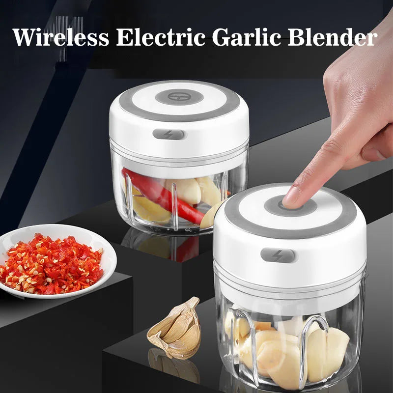 Mini Wireless Electric Garlic Crusher
